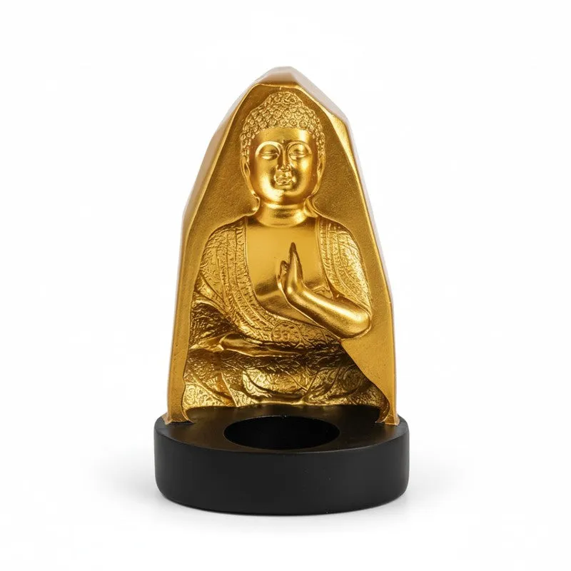 Still Serenity Buddha Idol Showpieces - Gold media 3