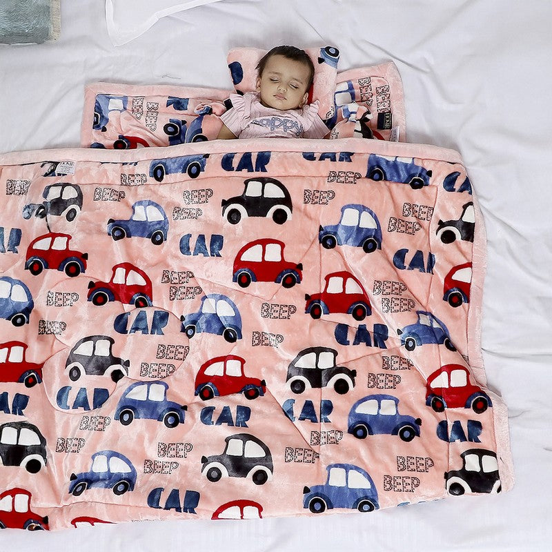 Monte Carlo Car Cuddle Kids Blanket - 1400 GSM