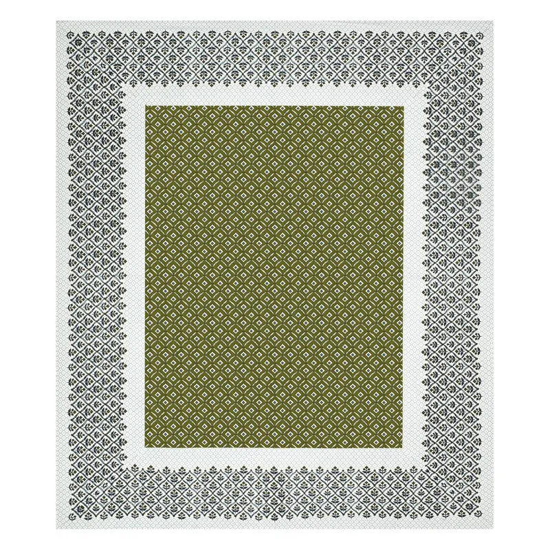 NobleNest Cotton Bedsheet (Olive) - 144 TC media 4