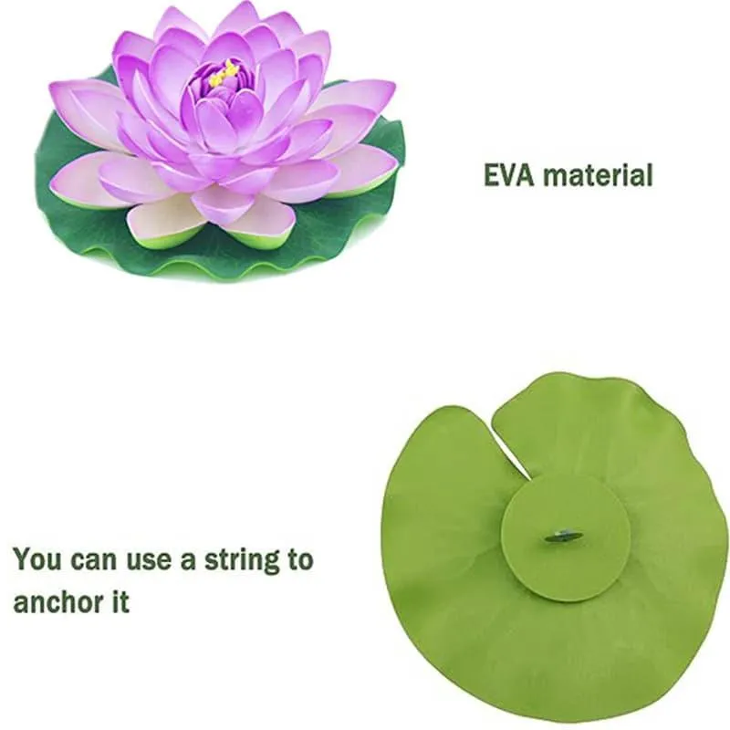 Faux Floating Lotus (Purple) - Set Of Six media 4