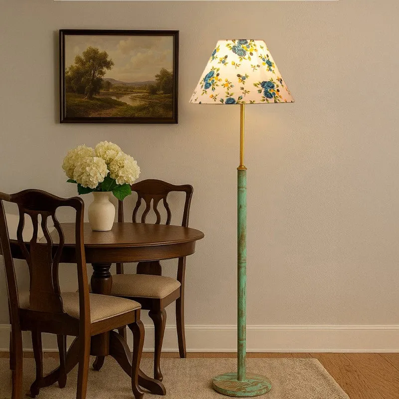 Terra Beam Wooden Floor Lamp - Blue media 3