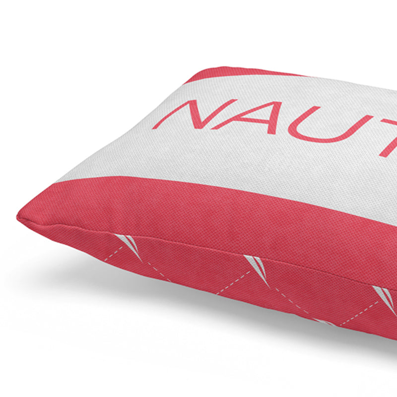 Nautica Logo Stripe Rectangular Cushion Cover - Coral media 4
