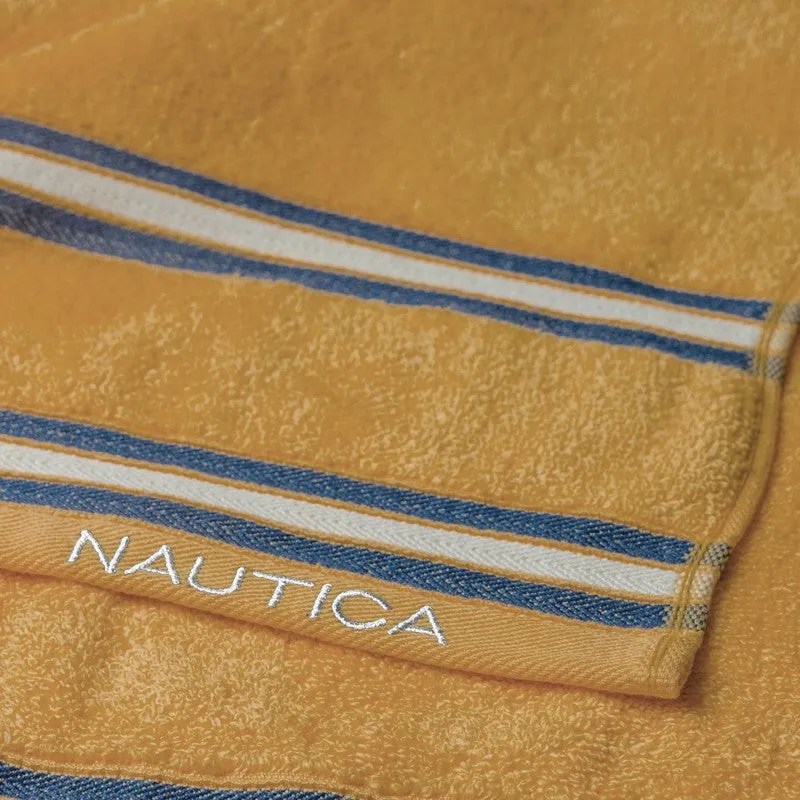 Nautica Dove Dual Down Cotton Hand Towel (Brown,Lilac & Blue) - Set Of Six media 6