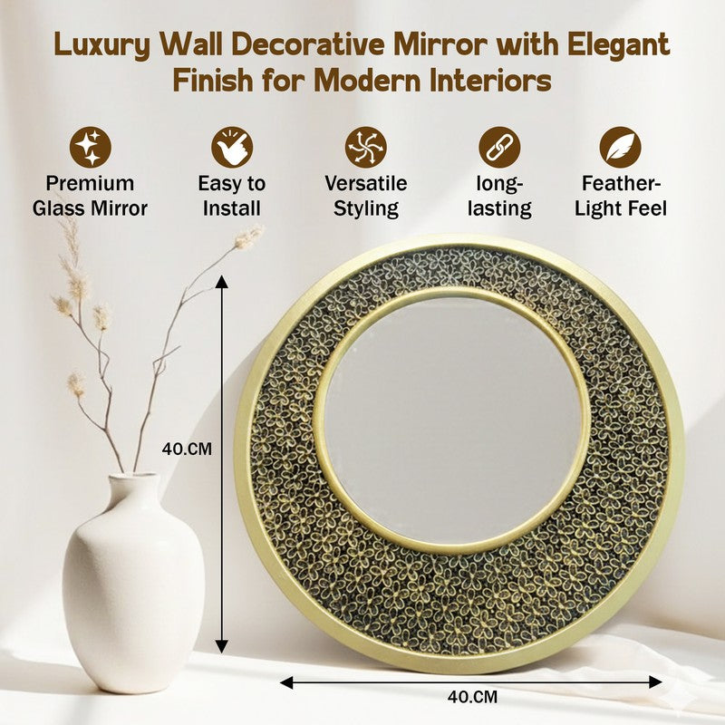 Majestic Filigree Glass Wall Mirror With MDF Frame media 9