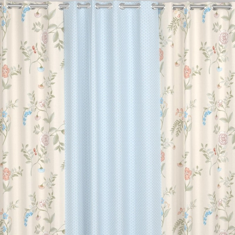 Floral Garden Nest Curtains - Set of Three media 6