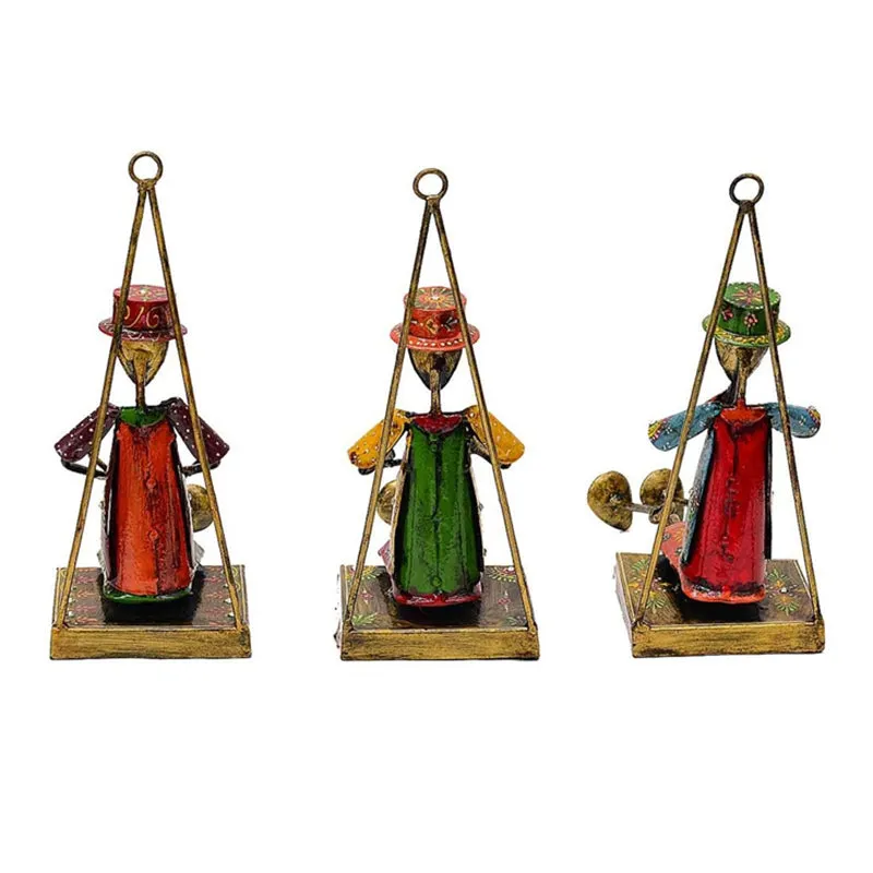 Seated Troupe Iron Wall Accent - Set Of Three media 3