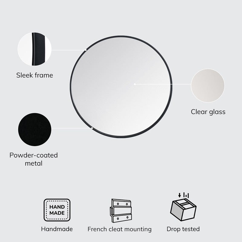 Grendon Void Wall Mirror - Black media 10