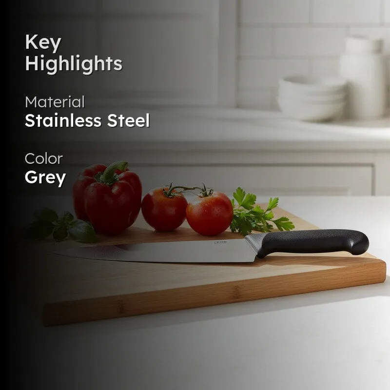Professional 250mm Chef Knife - Premium Stainless Steel Blade with Ergonomic Black Handle media 2