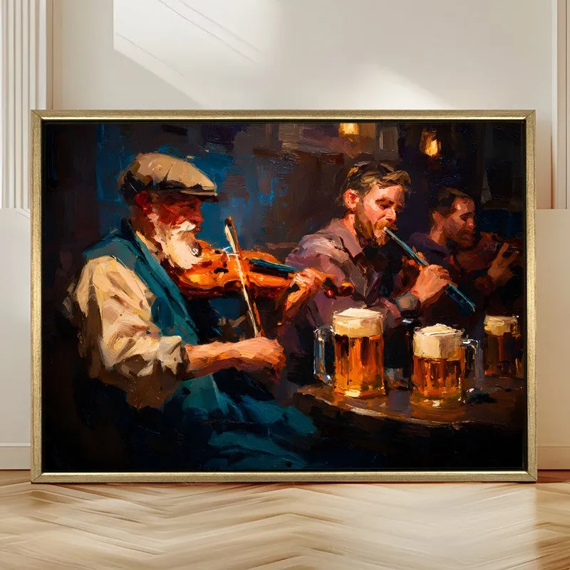 Tavern Tunes Canvas Wall Painting With Frame media 4