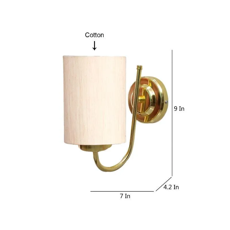 Galora Hepa Fabric & Metal Wall Lamp - Beige media 5