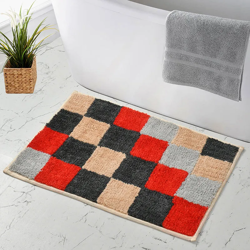 Checkers Microfiber Bath Mat media 1