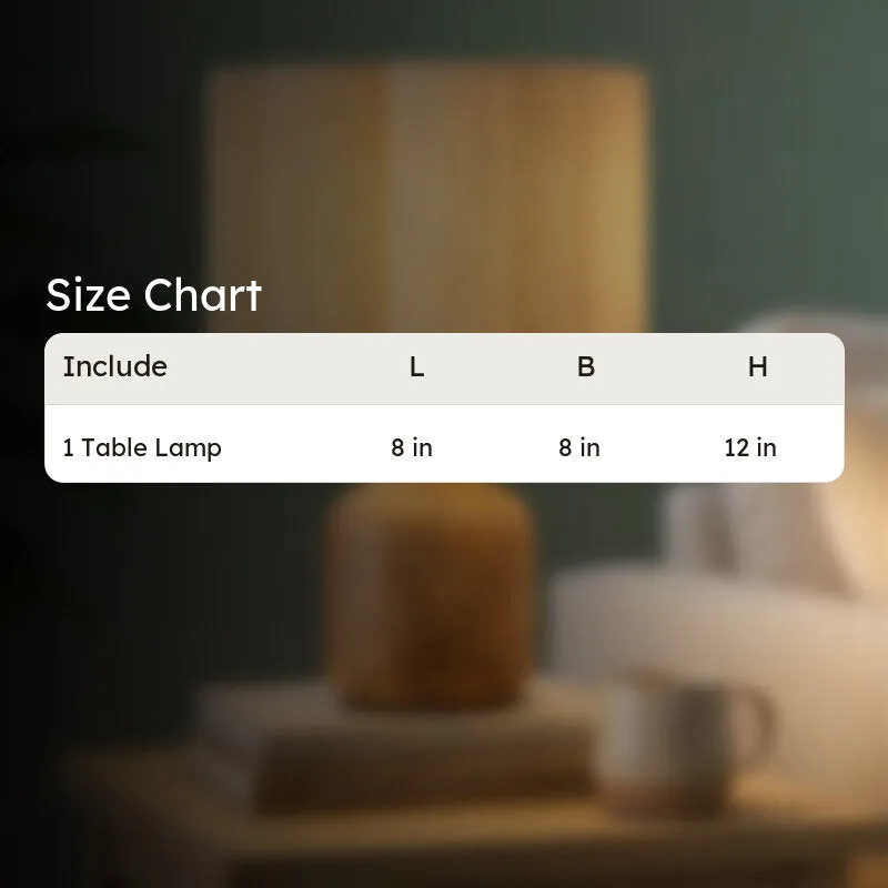 Halviro Accent Cotton Table Lamp - White media 9