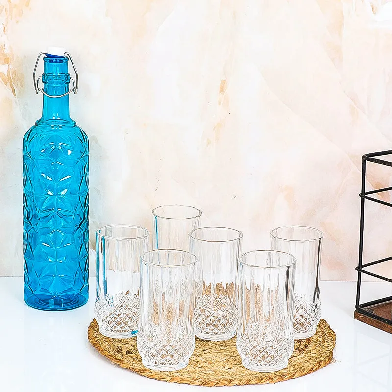 Mco 1000 mL Water Bottle With 200 mL Glasses - Seven Piece Set media 1
