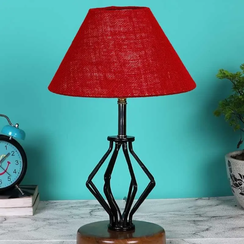 Firefly Fabric Table Lamp - Red,Black media 4