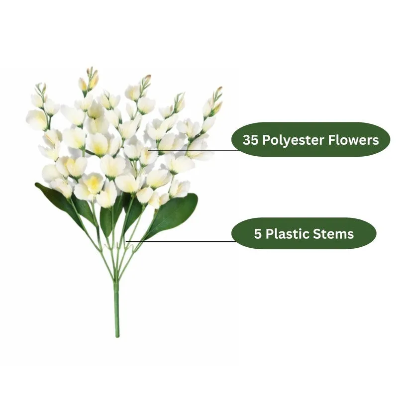 Bloomelle Artificial Flower (White) - Set Of Four media 5