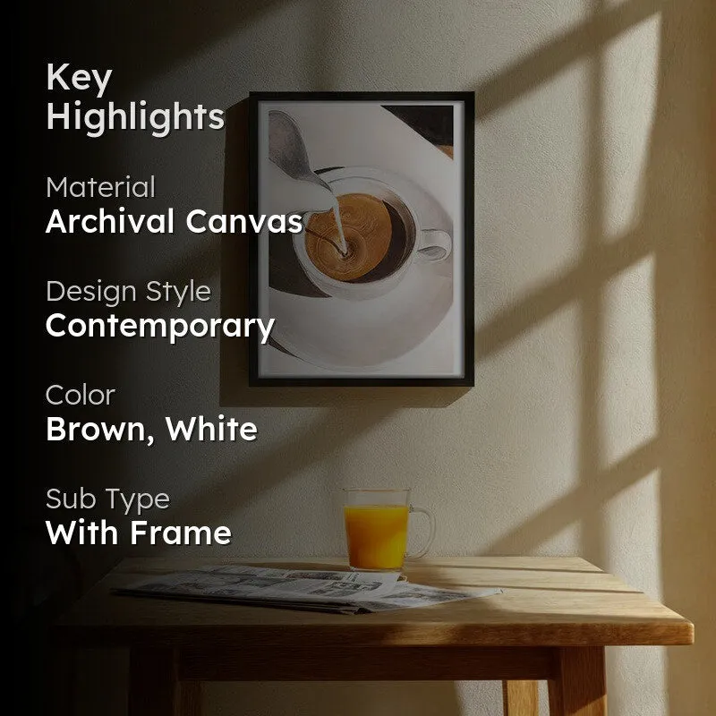 HotPour Archival Canvas Wall Art - Black media 2
