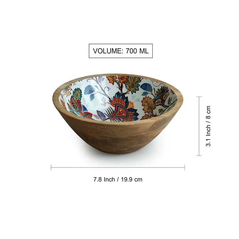 Upavana Mango Wood Salad Bowl - 700 mL - 6