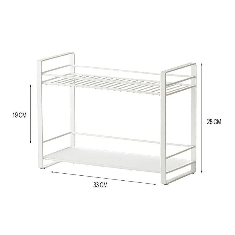 Stow Stack Two Tier Metal Rack With Glass Bottom - Set Of Two media 8