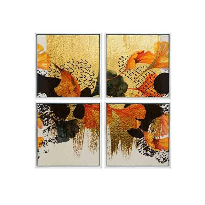 Gold Baby Poly Canvas Art - Set of Four media 4