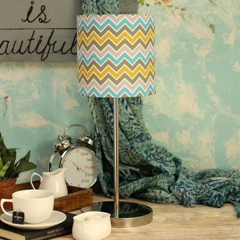Herringbone Fabric Table Lamp - Multicolor media 3