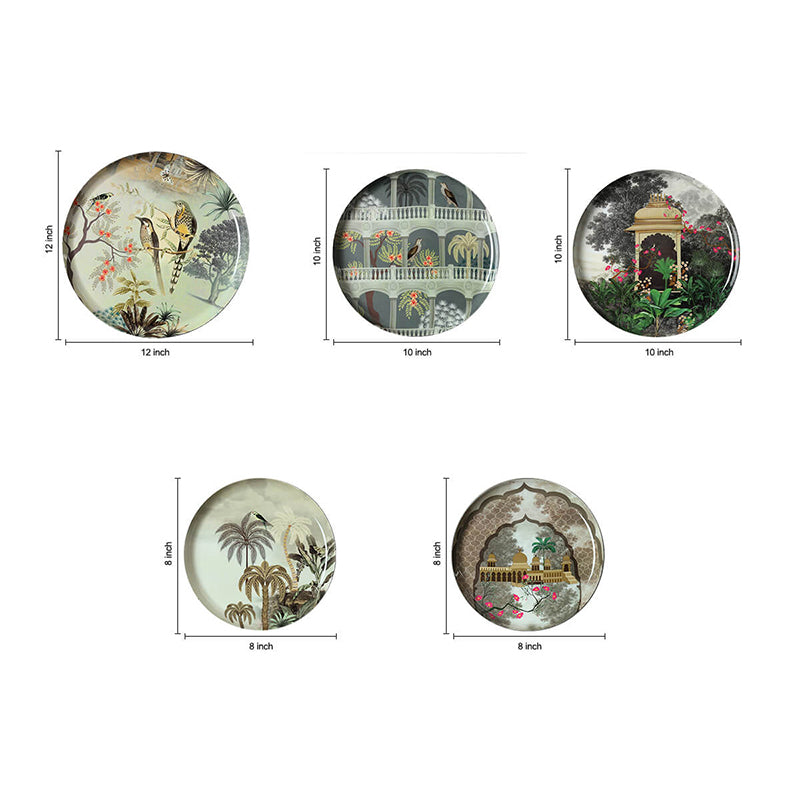 India Circus Victorian Aviary Iron Wall Plate - Set Of Five image 7