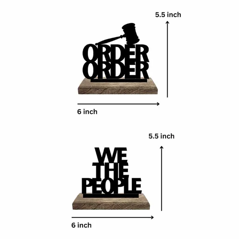 Lawyer's Pride Typography Showpiece - Set Of Two media 7