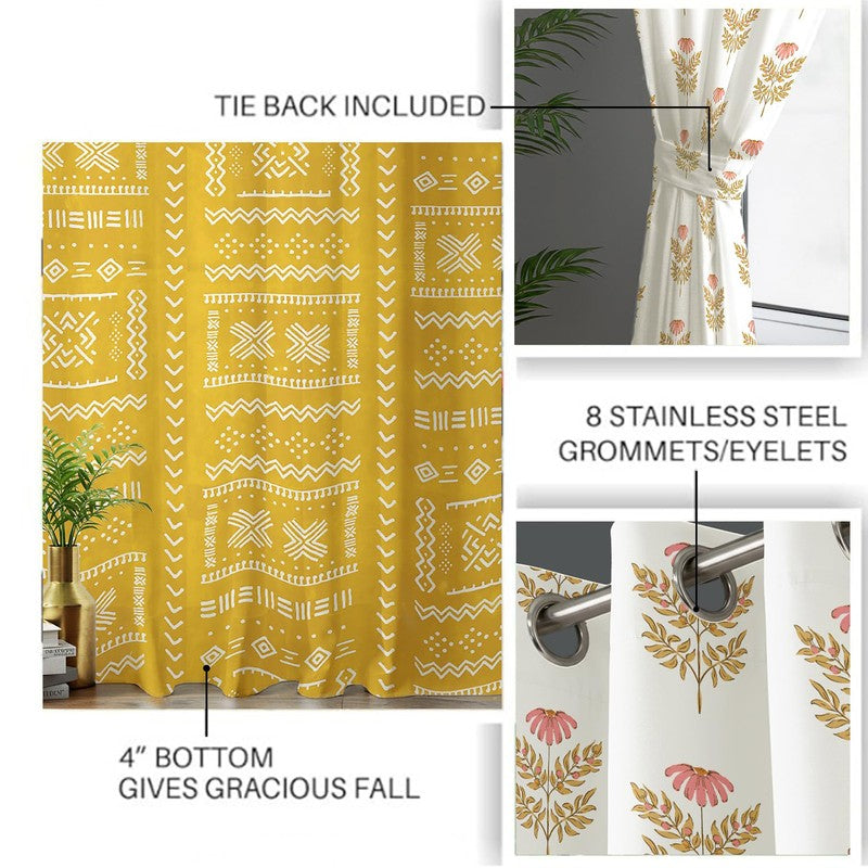 Urban Space Zahara Curtains - Set Of Three media 5