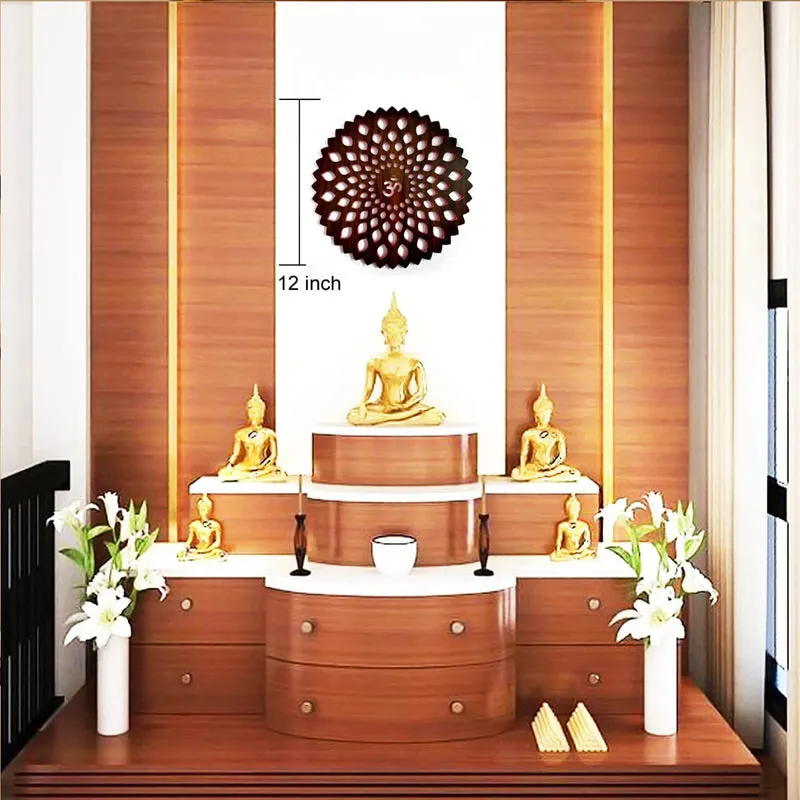 Intricate Aum Polyester & MDF Wall Hanging media 3