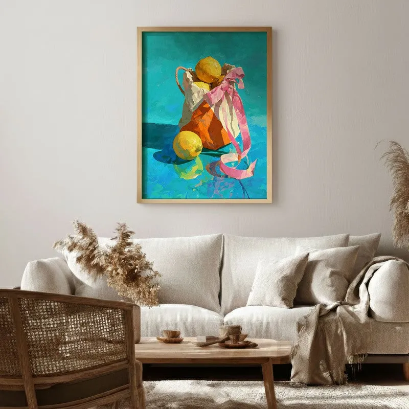 Lunith Canvas Wall Painting With Brown Frame media 6