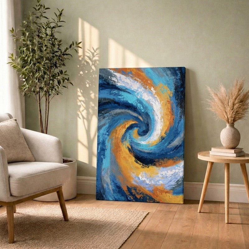 Cirqua Color Wave Canvas Wall Art