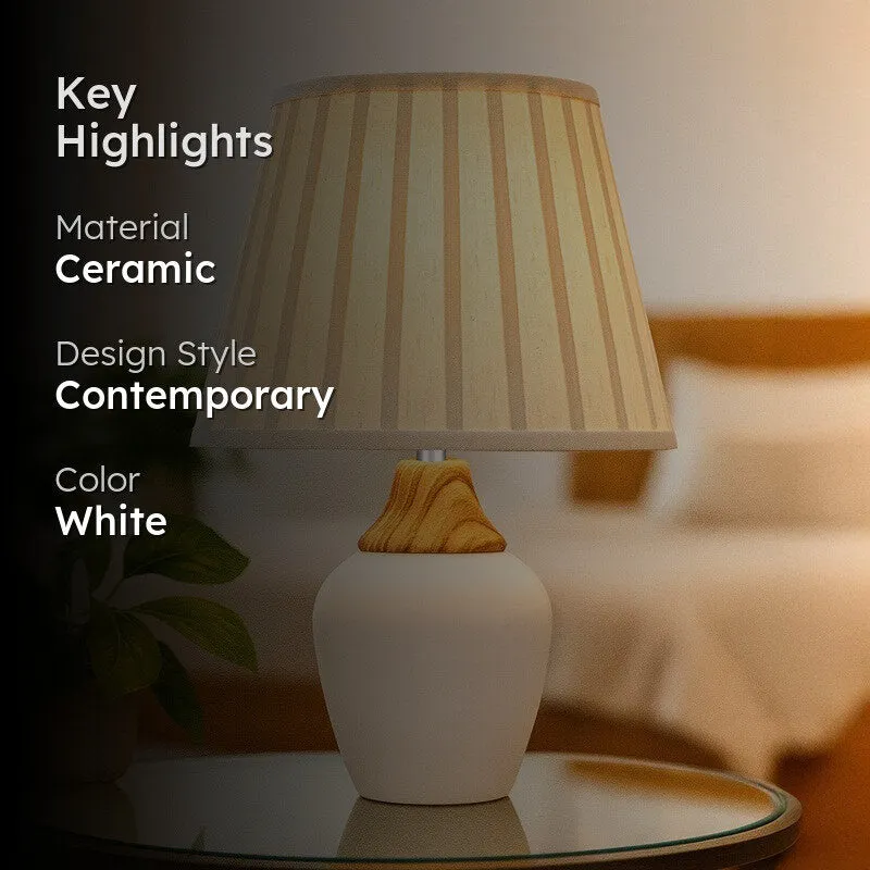 IllumiFlex Tech Ceramic Table Lamp - White media 2