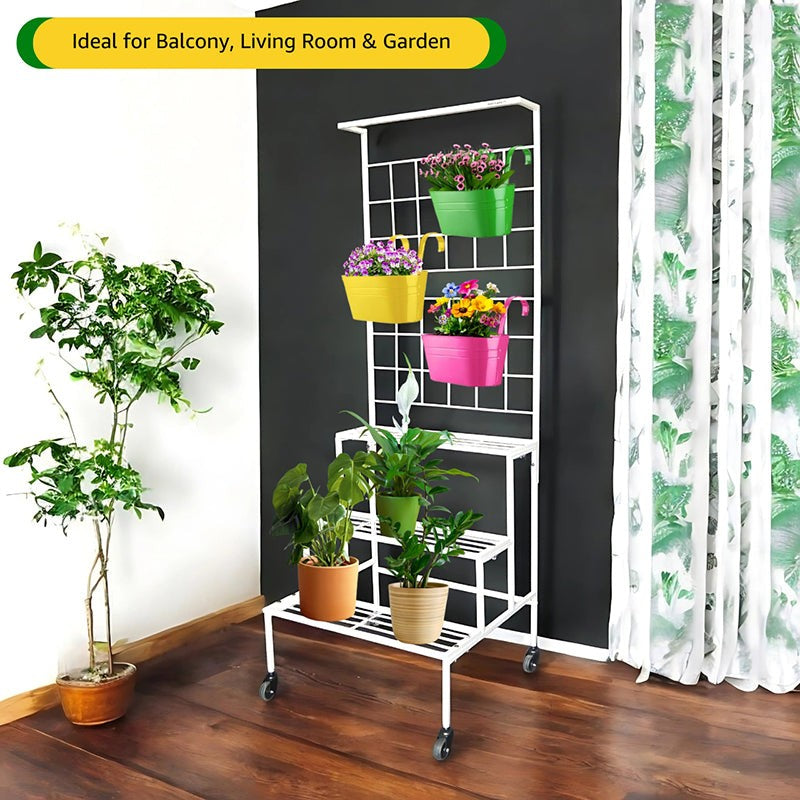 Graziana Tiered Planter Stand - White media 6