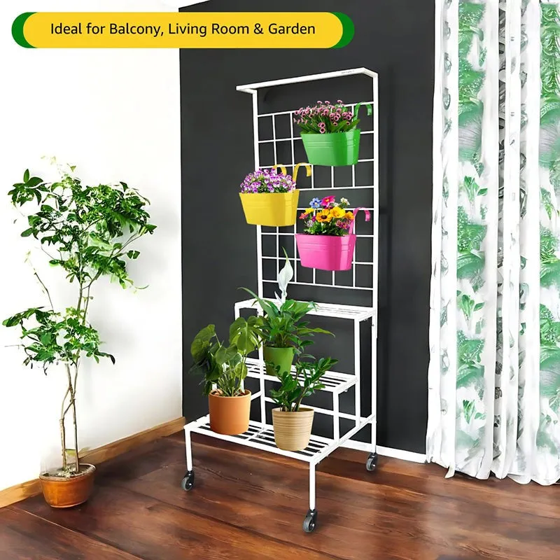 Graziana Tiered Planter Stand - White media 6