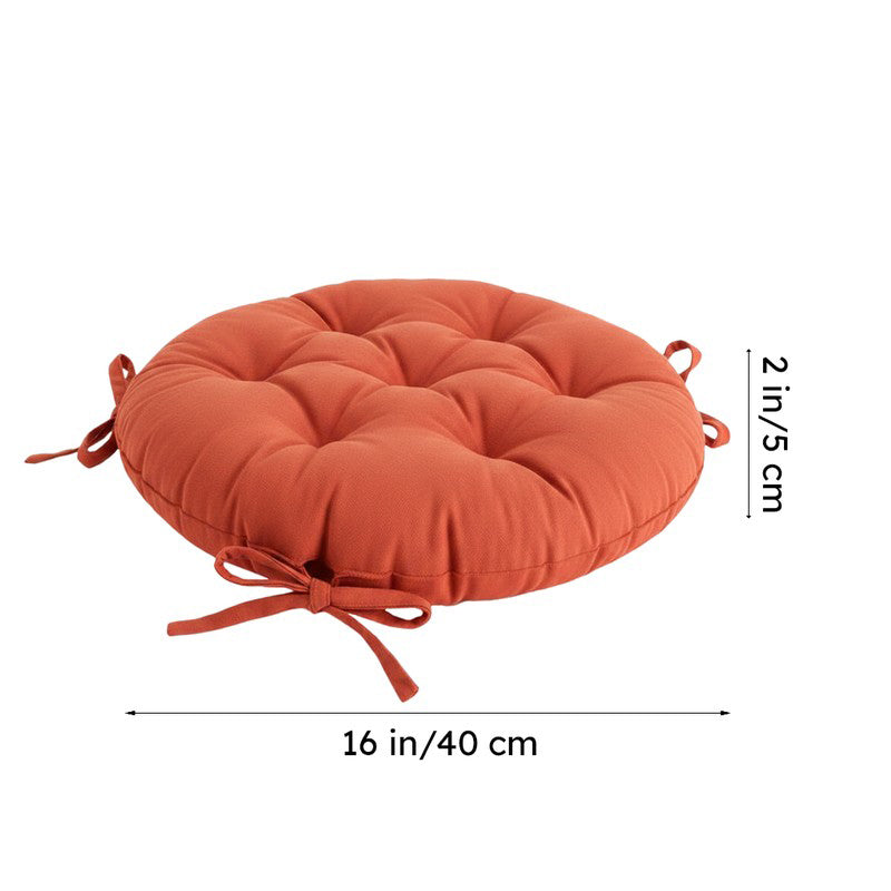 Paylon Chair Pad (Terracotta Brown) - Set Of Four media 6
