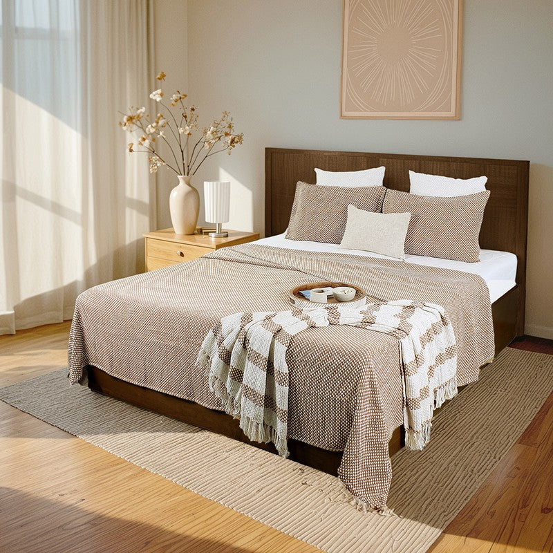 Vindhya Bedcover - Brown media 5