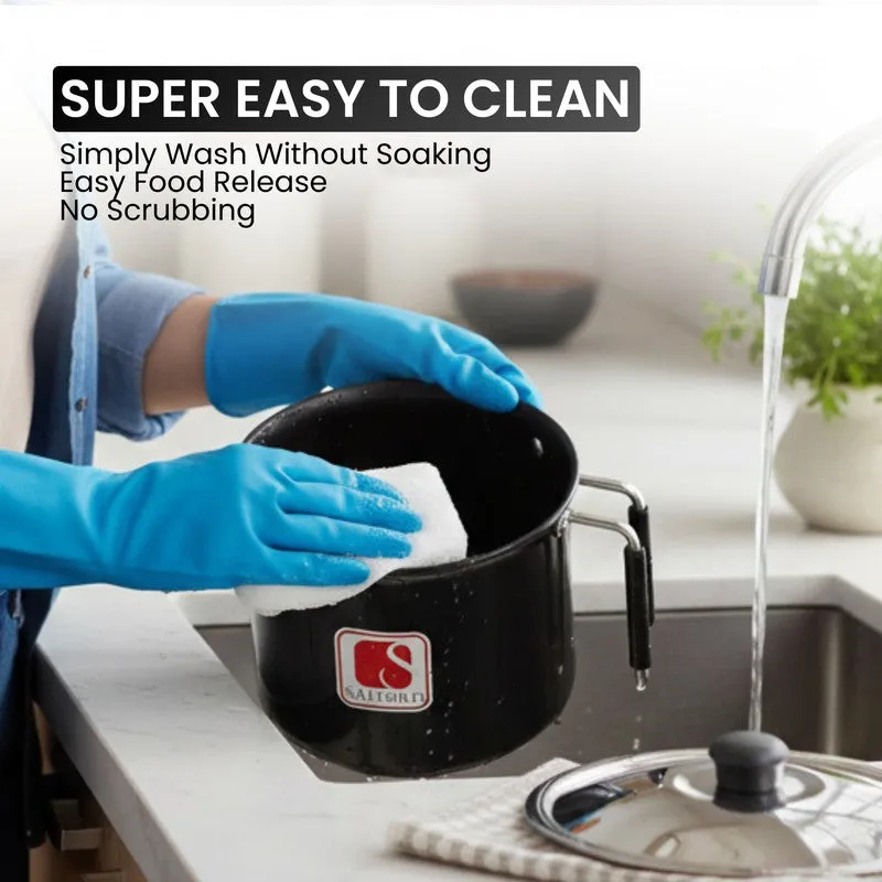 Salford Hard Anodised Sauce Pan with Lid (Black) - 2250 mL media 7