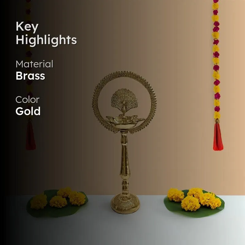 Divine Aura Brass Lamp - Small media 2