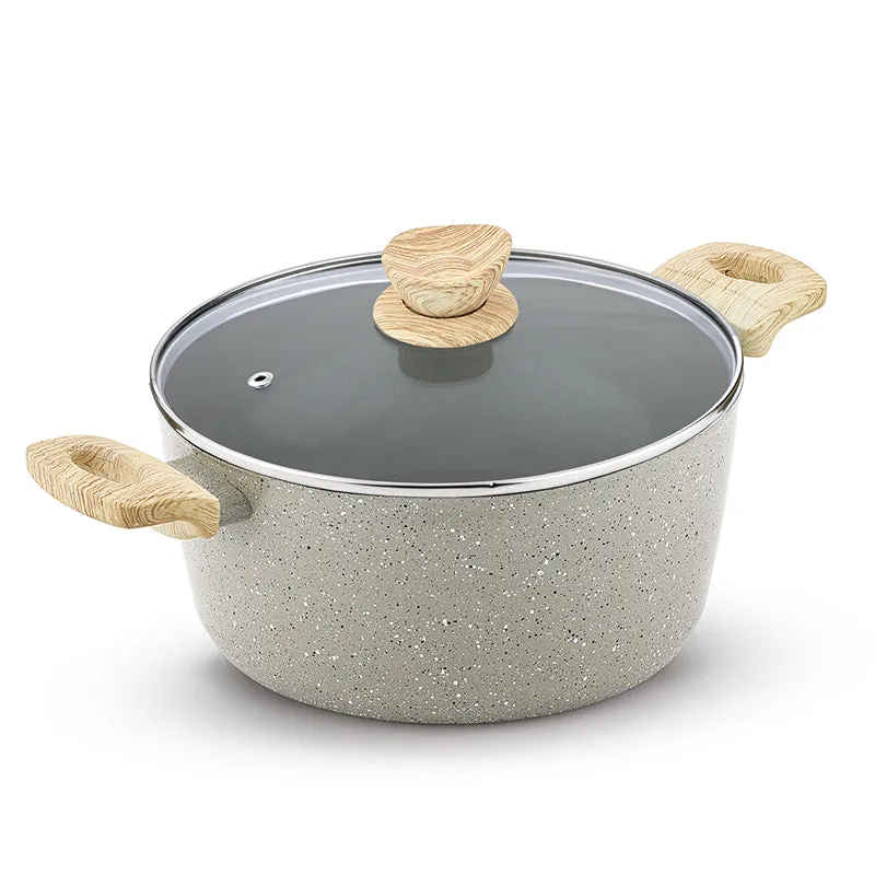 Bergner Ever Glide Induction Safe Non-Stick Cooking Pot With Lid - 5500/27 cm media 3