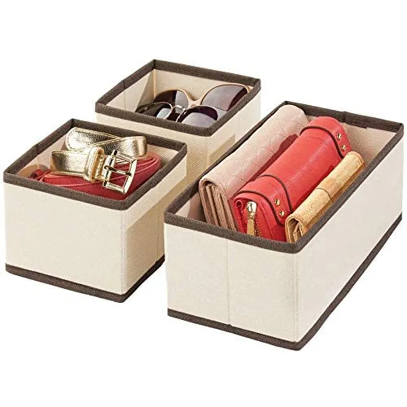 Jules Cloth Organizer (Beige) - Set Of Three media 1