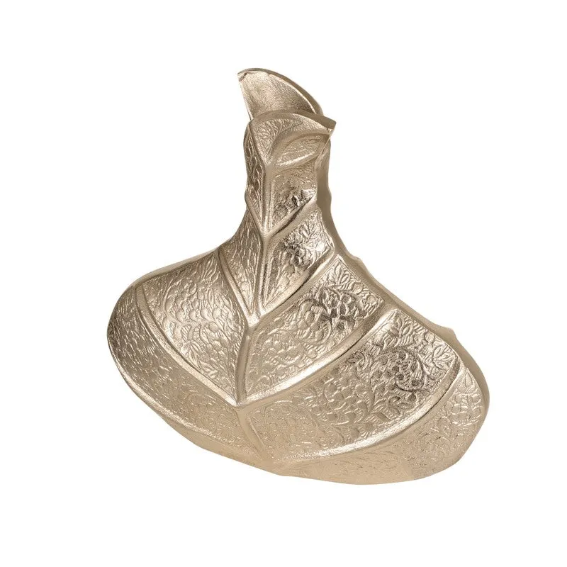 Leafara Aluminium Vase - Silver media 5