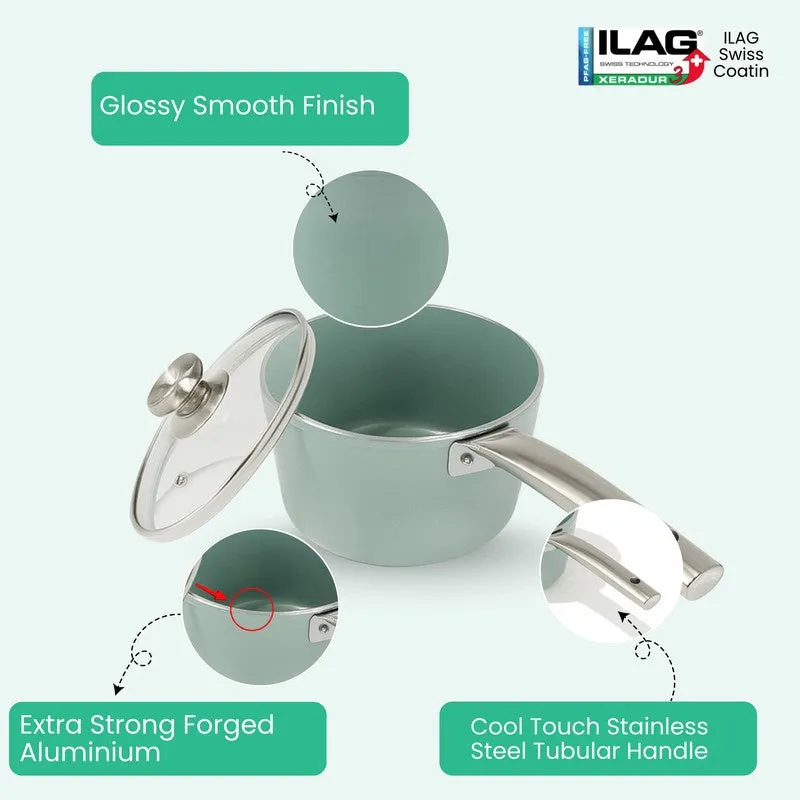 Salford Prepza Forged Ceramic Saucepan with Glass Lid - 1700 mL media 6