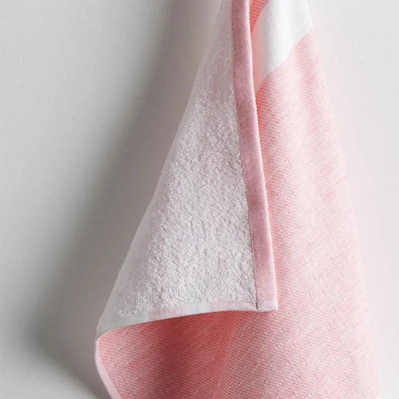 Nash Cotton Terry Hand Towel (Pink) - Set Of Two media 4