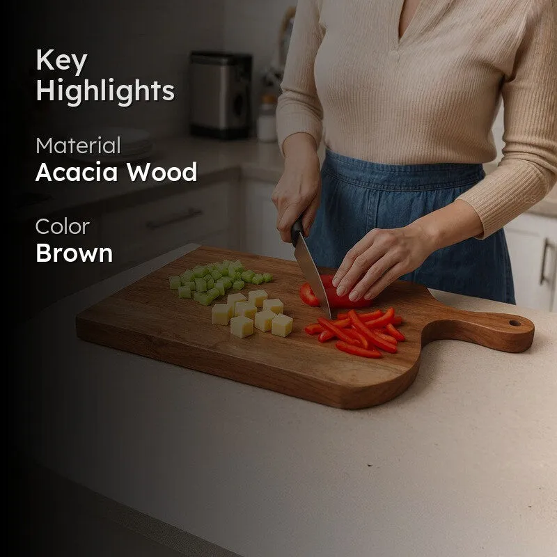 Auronis Boho Acacia Wood Chopping Board media 2