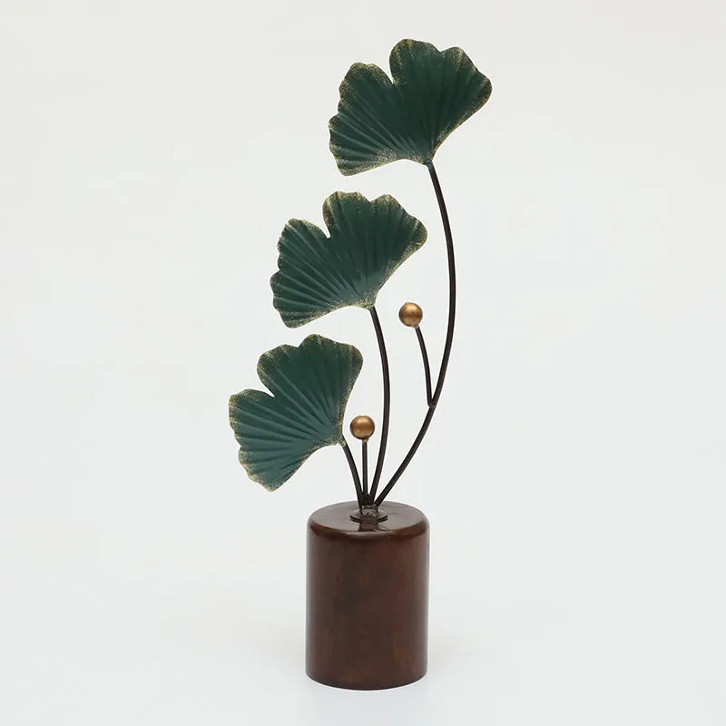 Futurist Flora Metal & Wood Showpiece media 3