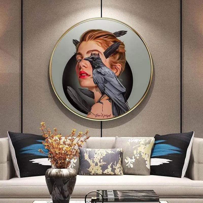 The Bird And The Lady Canvas Wall Art media 1