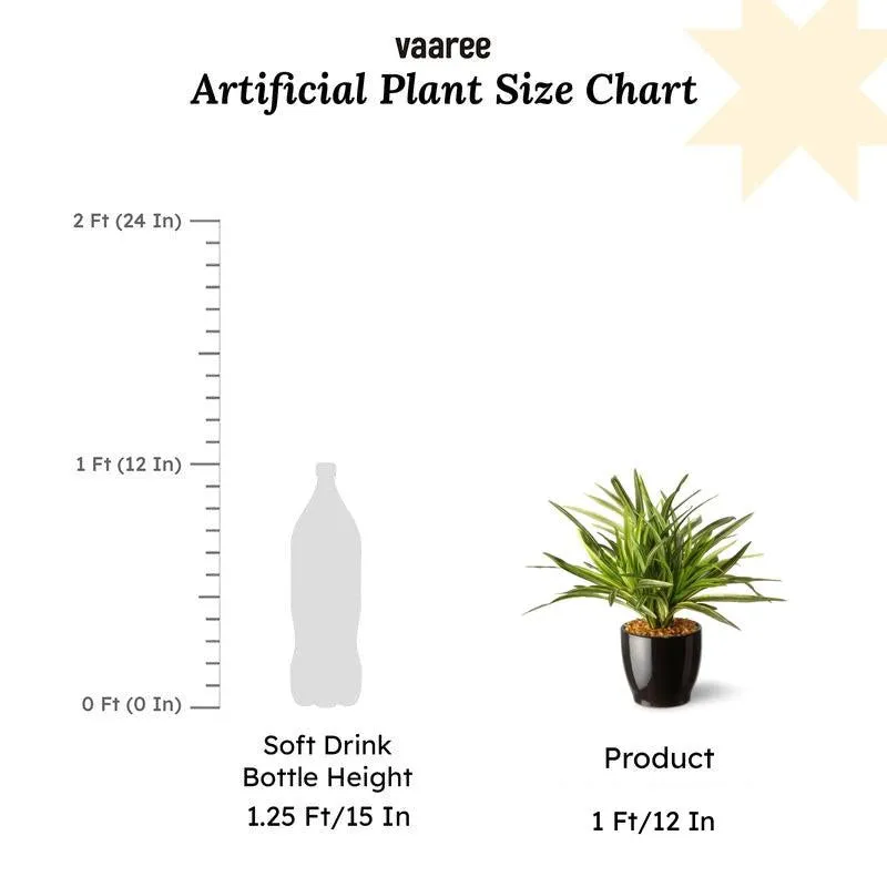 Faux Big Dracaena Bonsai (27 cms) - White media 5