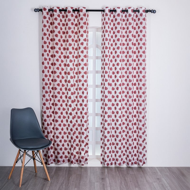 Zyflora Elegant Floral Curtain - Set Of Two media 3