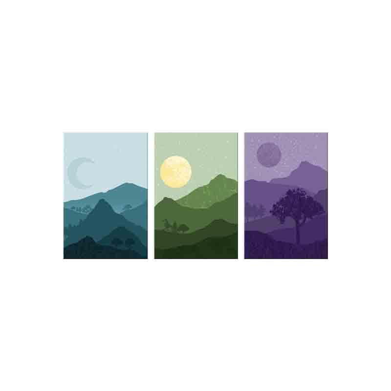Seclusion Poly Canvas Wall Art - Three Piece Set media 5