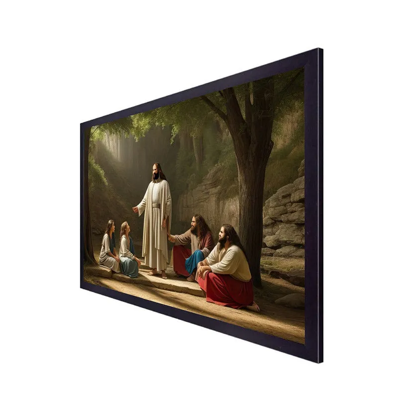 Jesus And Disciples Canvas Wall Painting media 4