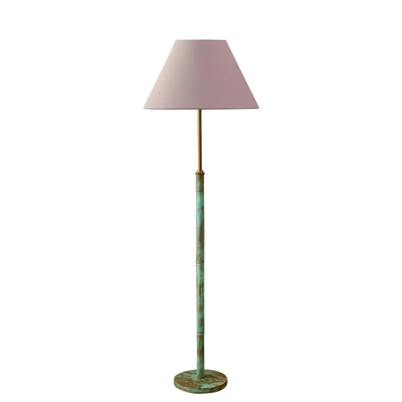 Canyon Glow Wooden Floor Lamp - Grey media 5